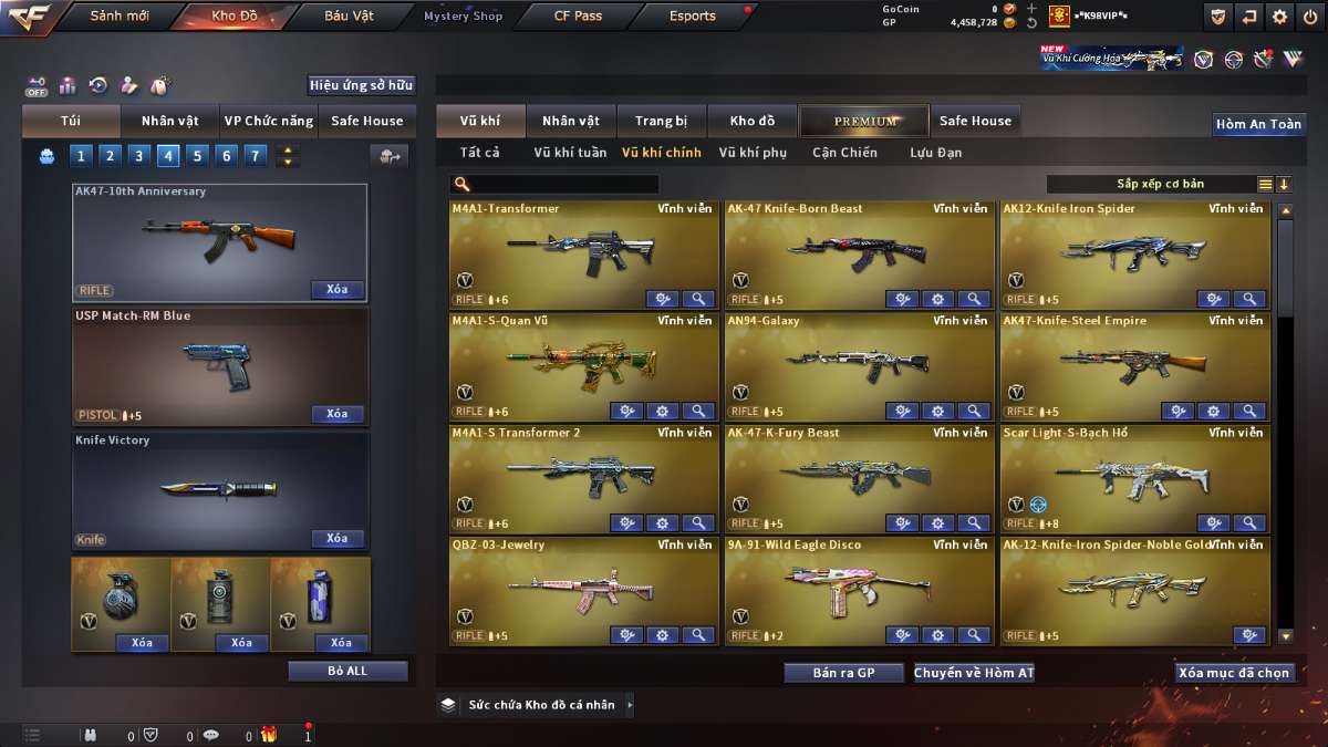 shop acc cf uy tin gia re